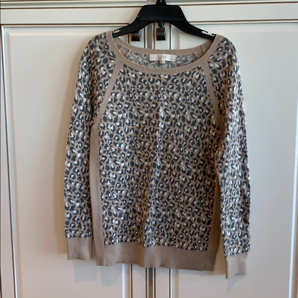 Loft leopard sweater
